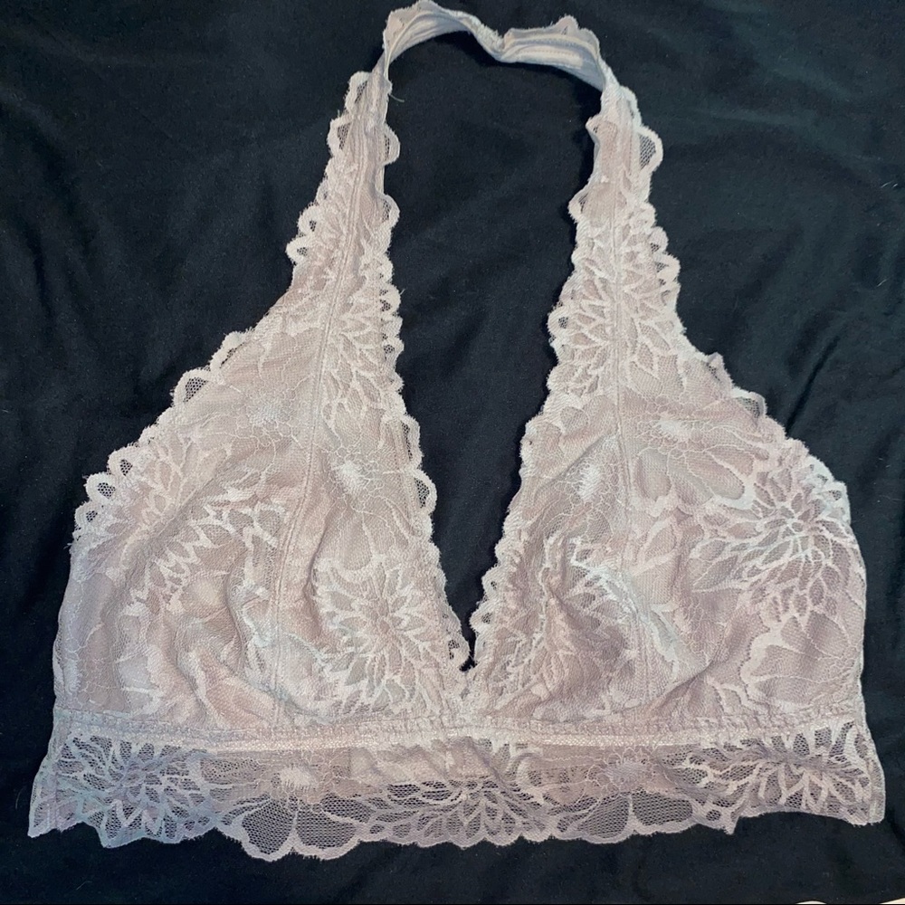 PINK Victoria’s Secret Lace Halter Bralette